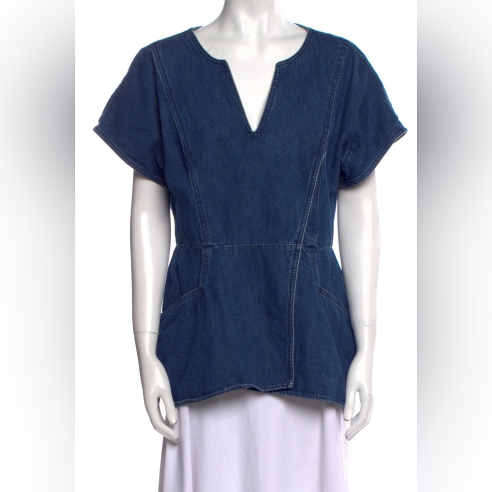 Rachel Comey Denim V-Neck Top